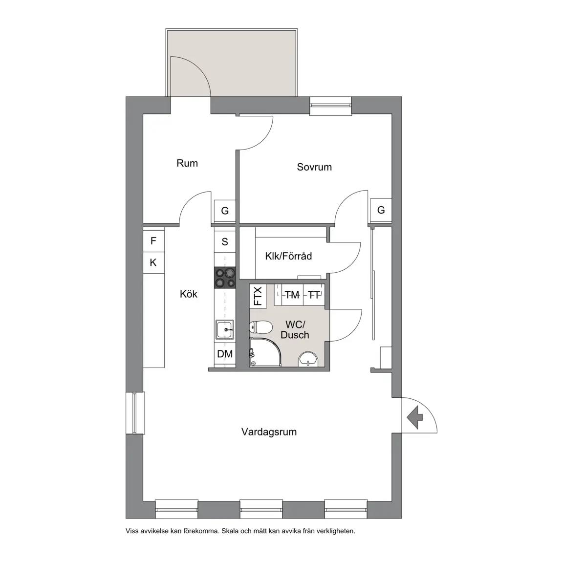 Planritning för Kornellvägen 26