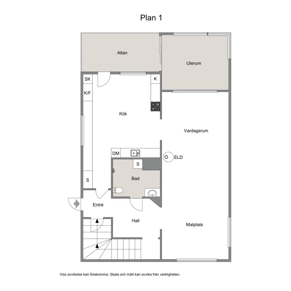 Floor plan for Västra Månäs 26