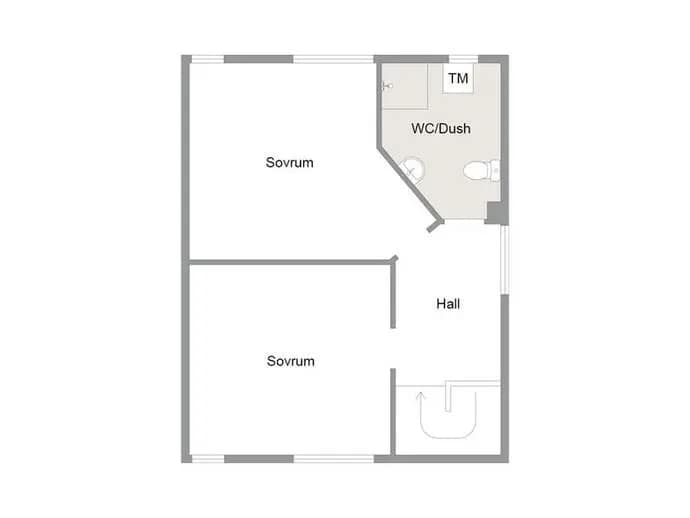 Floor plan for Trädgårdsvägen 18