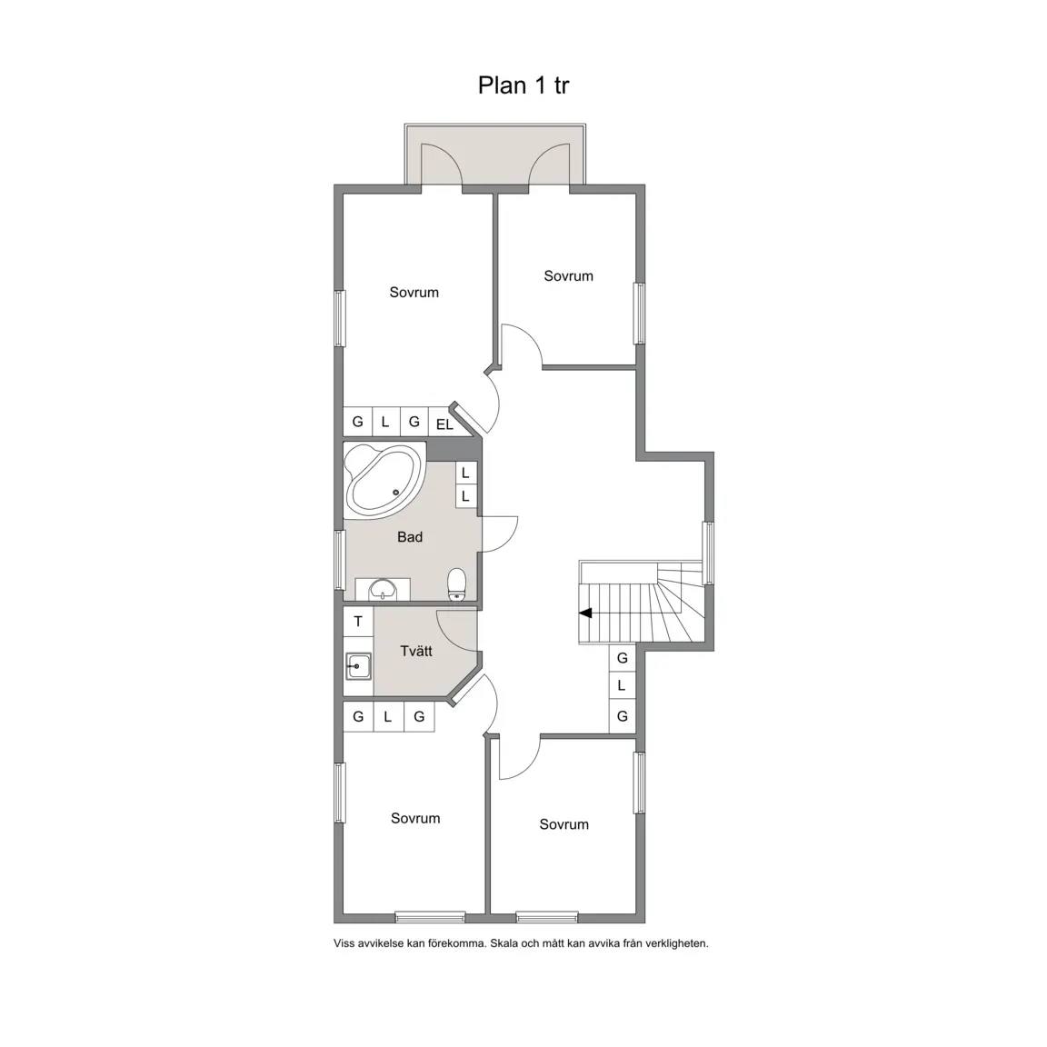 Floor plan for Ersmarksvägen 38