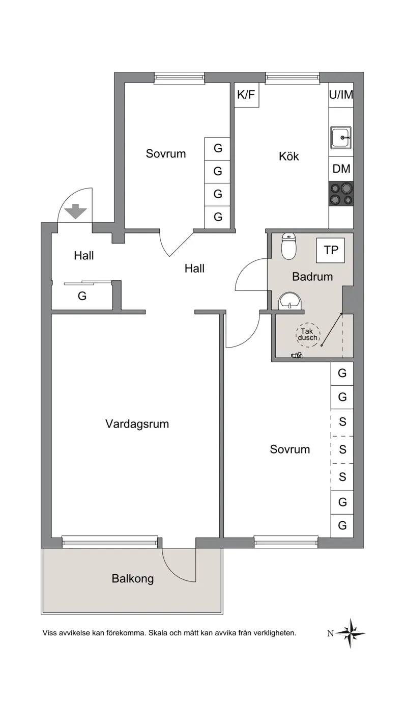 Floor plan for Furugatan 15
