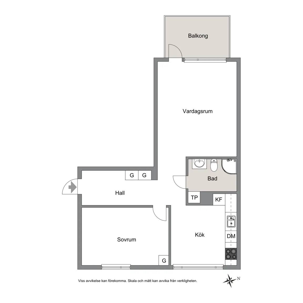 Floor plan for Mor Johannas Väg 11B