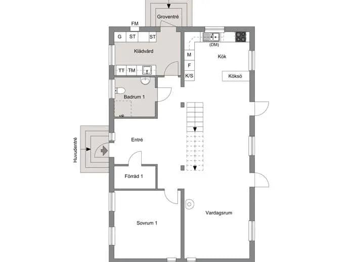 Floor plan for Byvägen 21