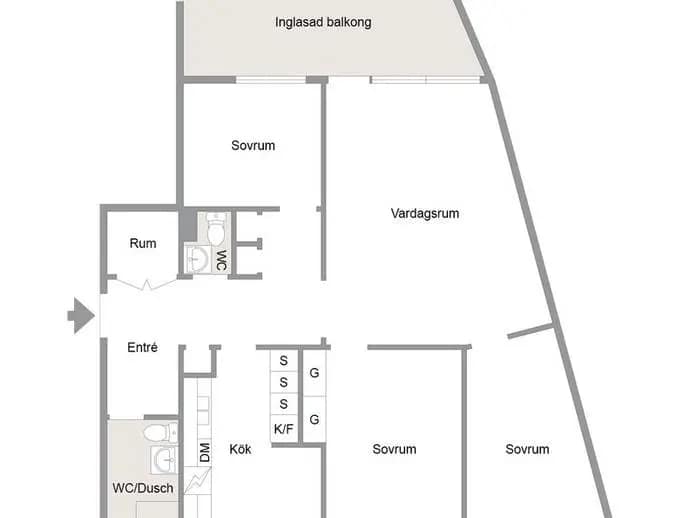 Floor plan for Timmermansvägen 10 G Lgh 1003