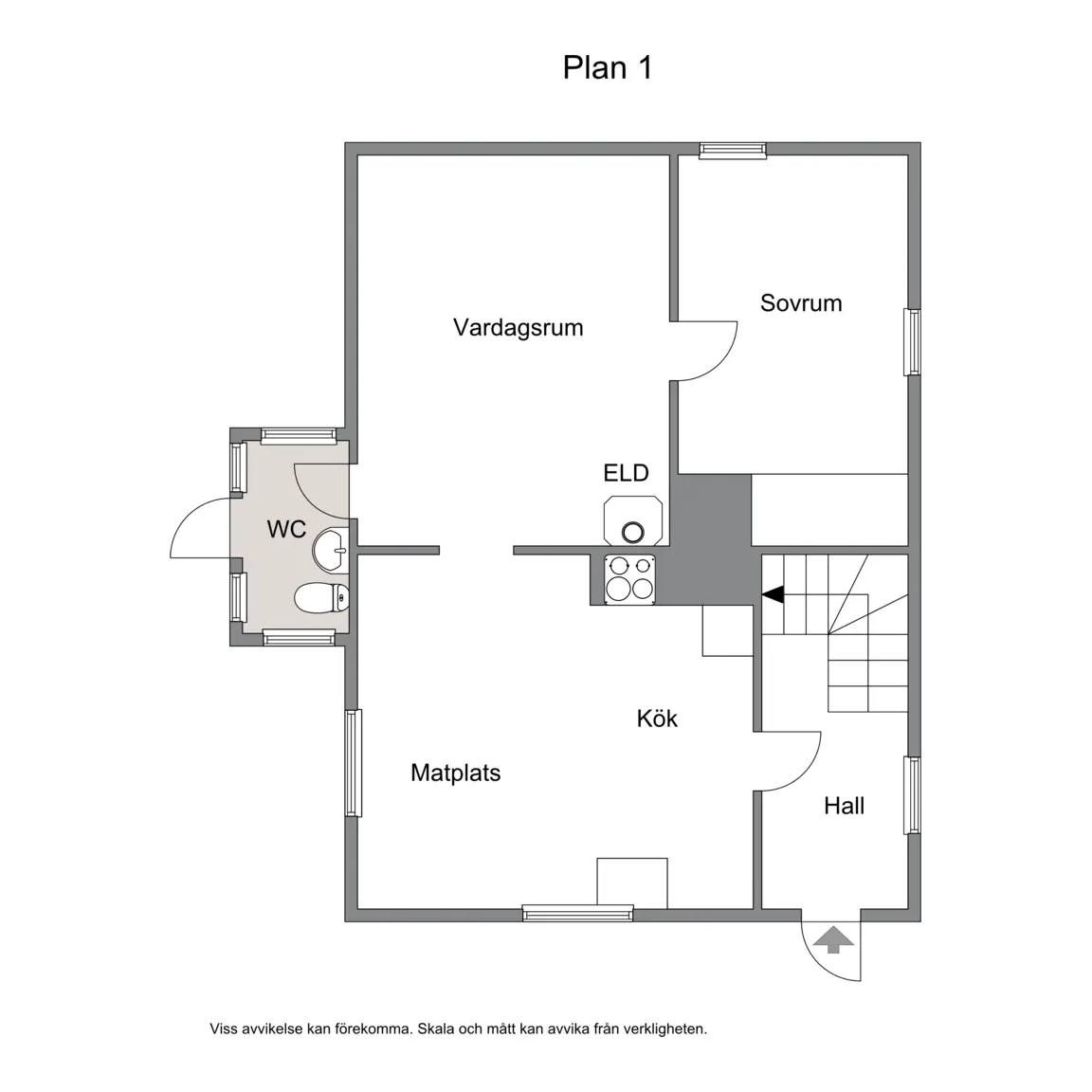 Floor plan for Råbäcken Snopptorp 1