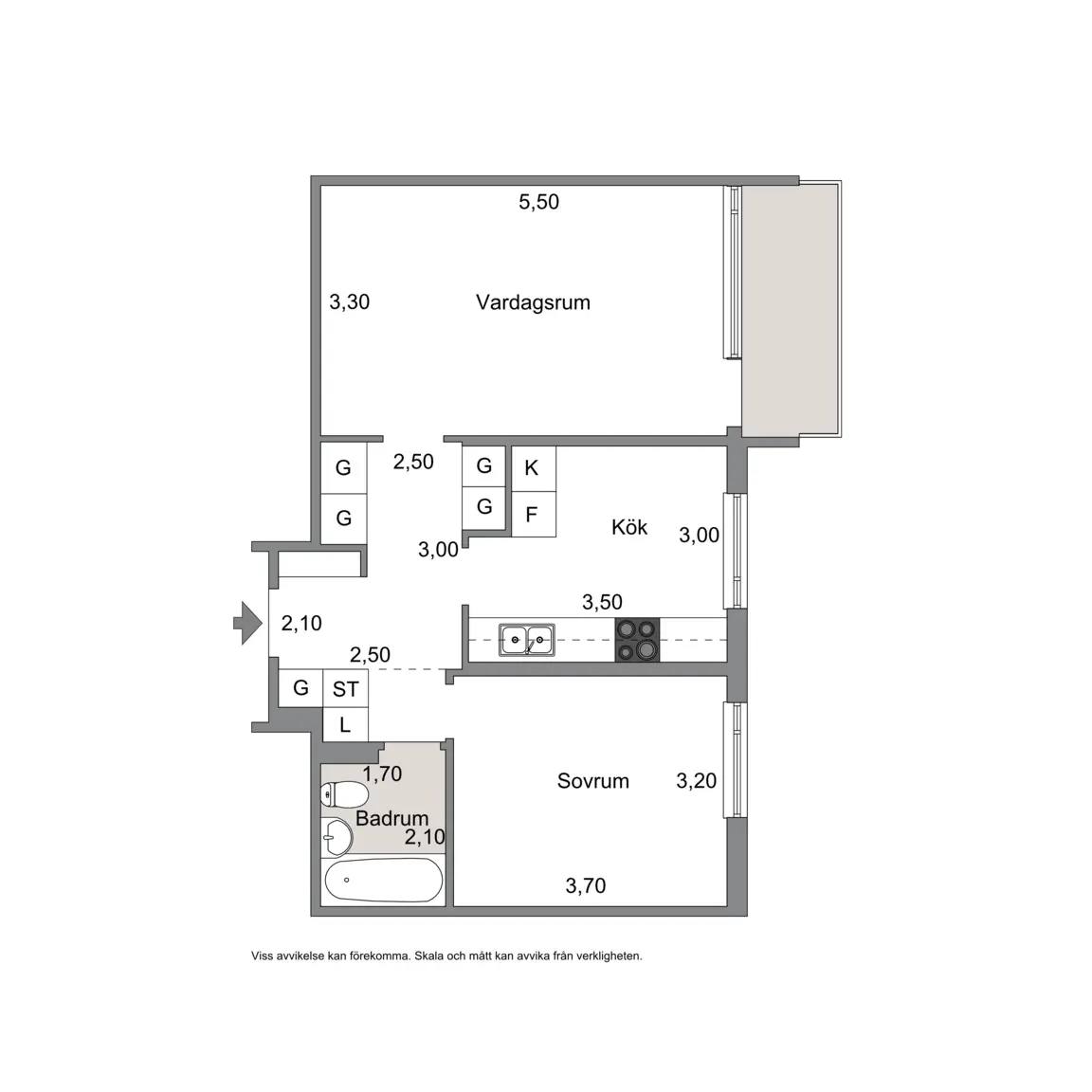 Floor plan for Drottning Kristinas Väg 1