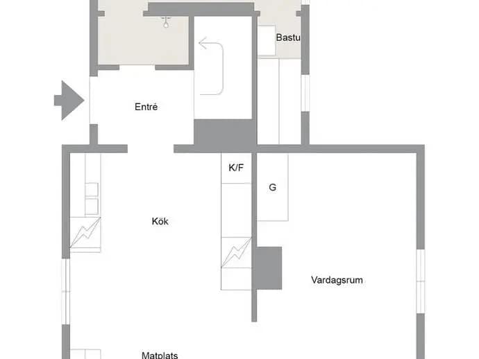 Floor plan for Norstrandsvägen 1