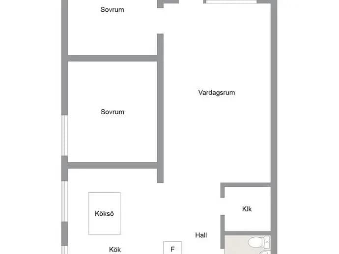 Floor plan for Ångermanlandsgatan 16B