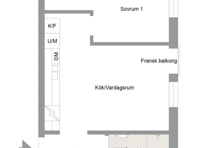 Floor plan for Järvedsvägen 20 C 3-1001