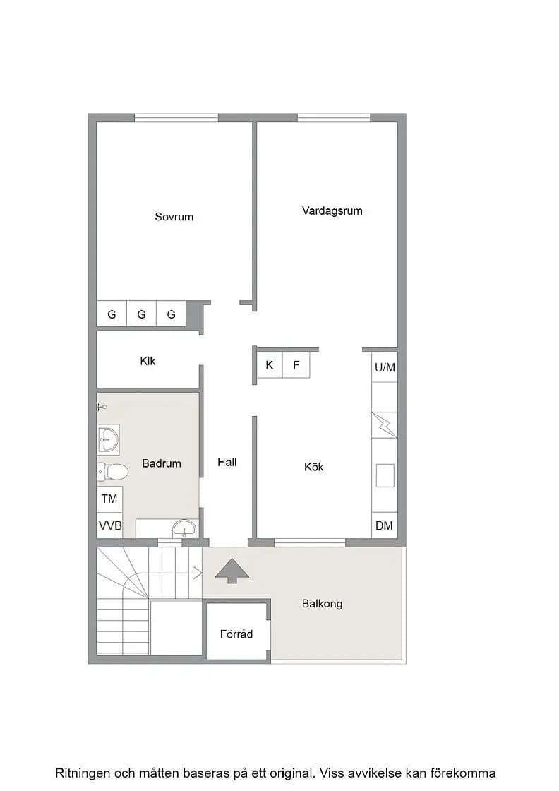 Floor plan for Storgatan 22 H