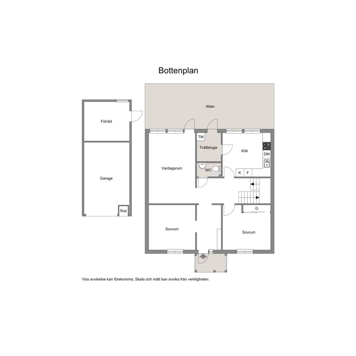 Floor plan for Erks väg 39