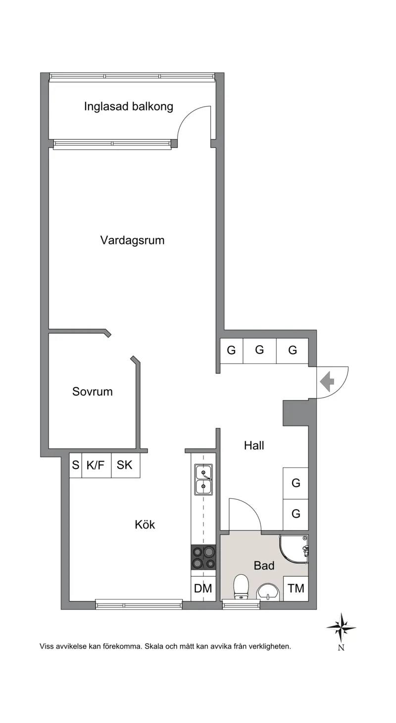 Floor plan for Forsvägen 9