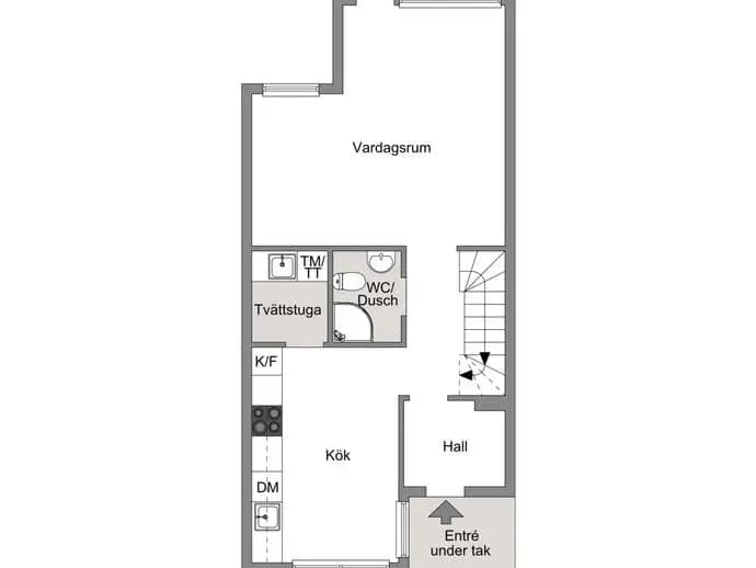 Floor plan for Gräftågränd 21