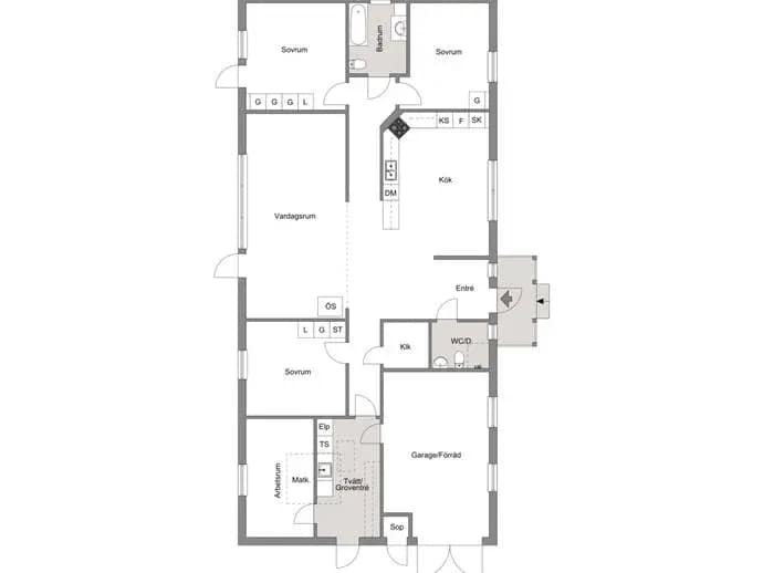 Floor plan for Rudagatan 46