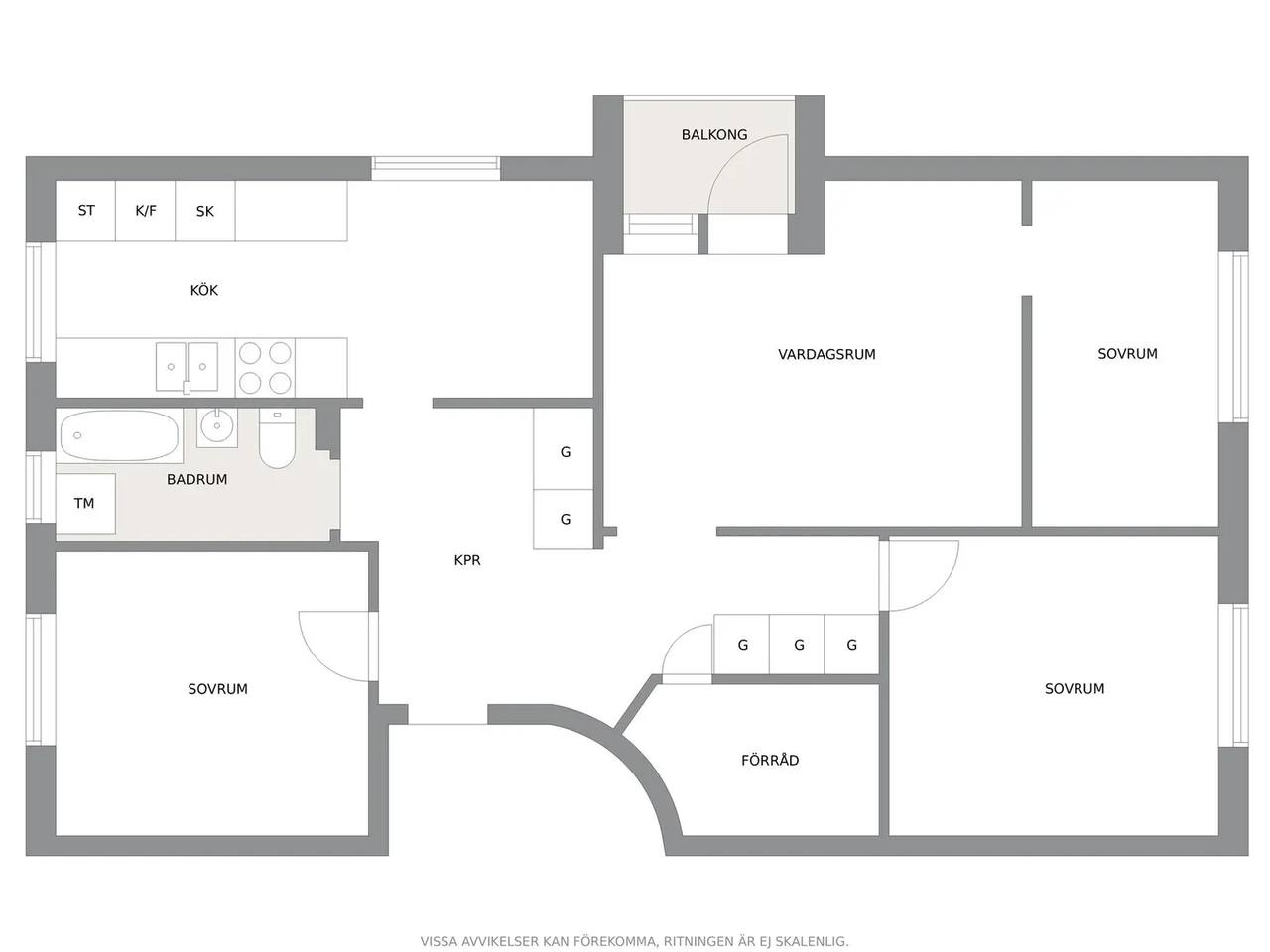 Planritning för Irisdalsgatan 20
