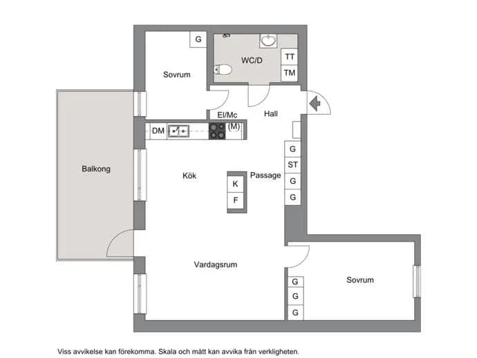 Floor plan for Kanikenäsbanken 23 A