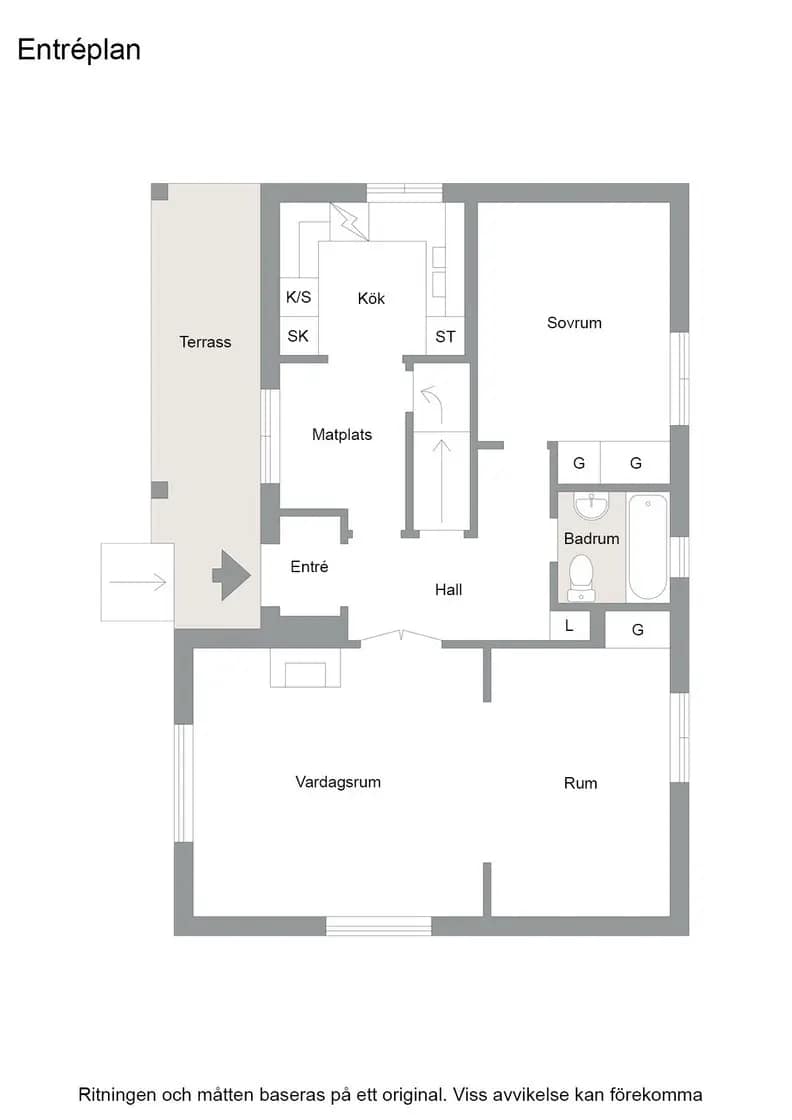 Planritning för Lockebovägen 6
