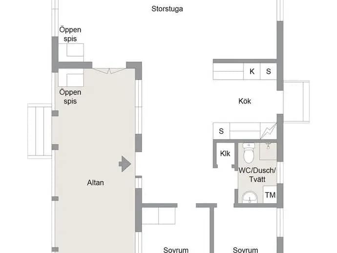 Floor plan for Sillviken 135