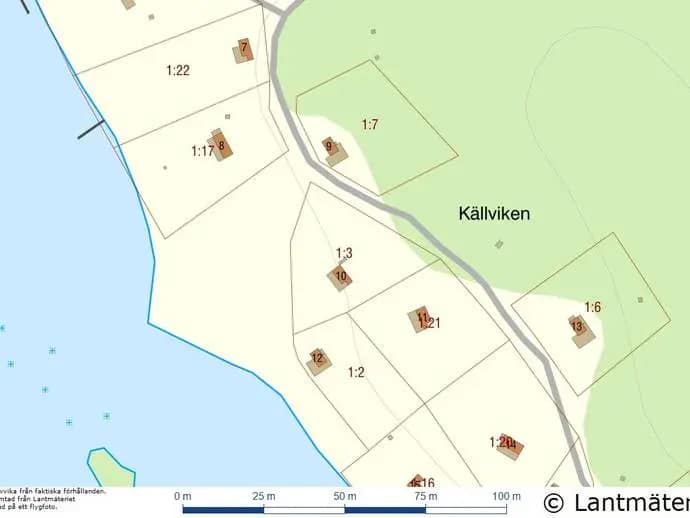 Planritning för Västra Skälö Källviken 10