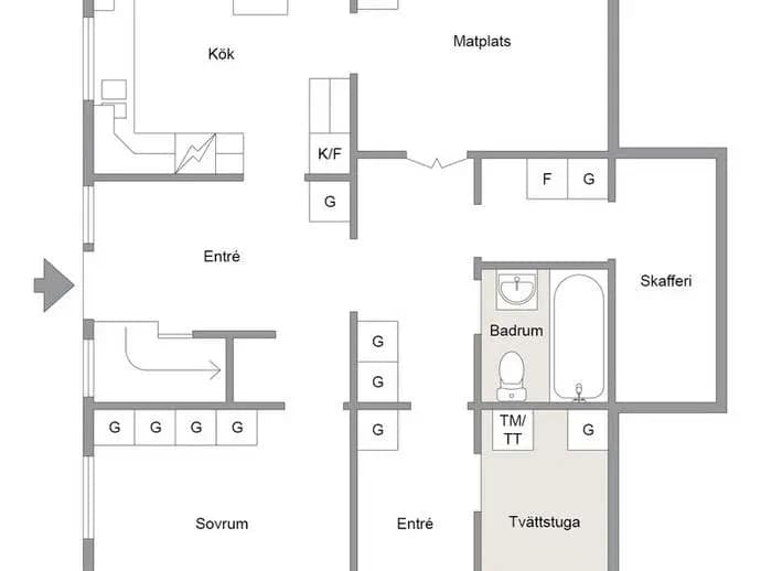 Planritning för Wittenströmsgatan 15