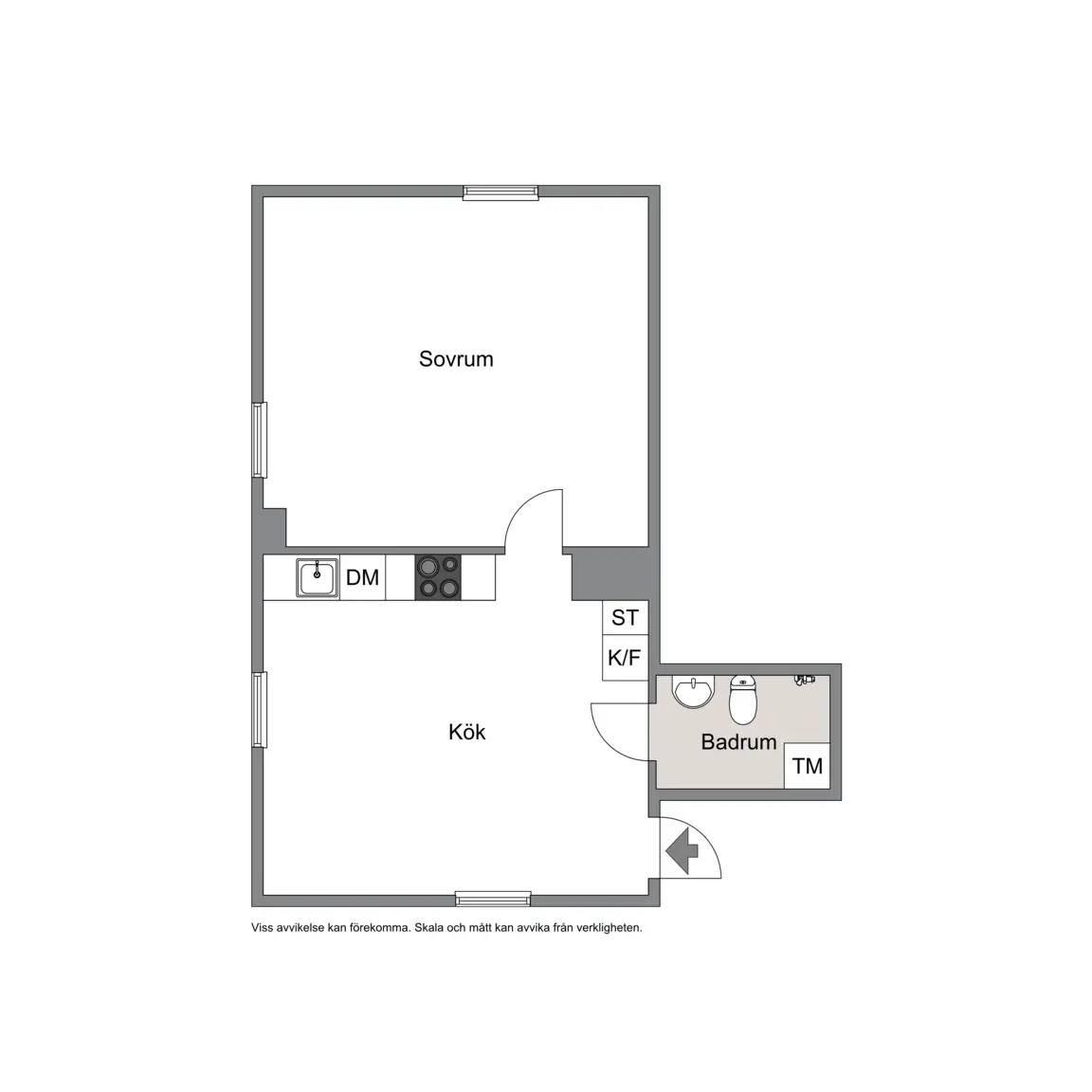 Floor plan for Laxgatan 26 A