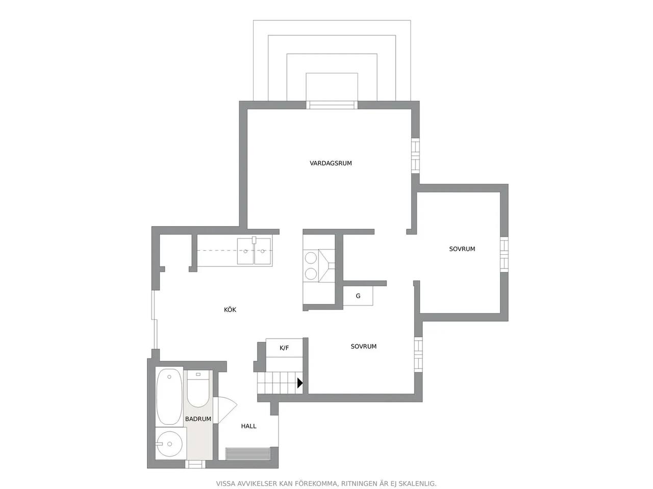 Floor plan for Väskinde Lilla Klintegårde 554