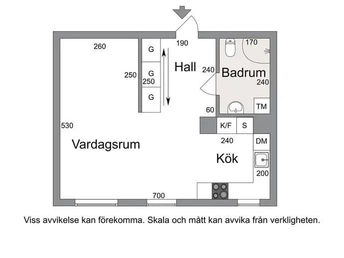 Planritning för Granitvägen 25
