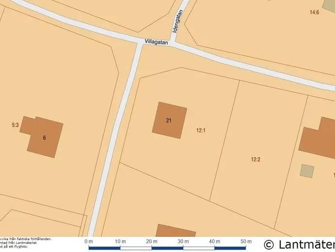 Planritning för Villagatan 21