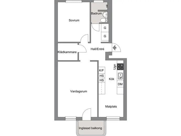 Floor plan for Allévägen 11C