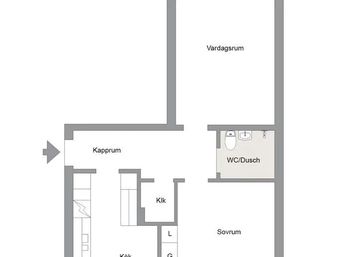 Planritning för Albert Tengers väg 12