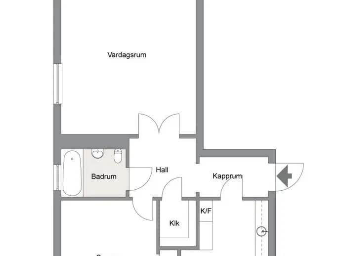Floor plan for Lysingsvägen 12C