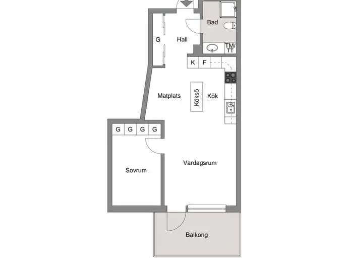 Planritning för Utövägen 10 B
