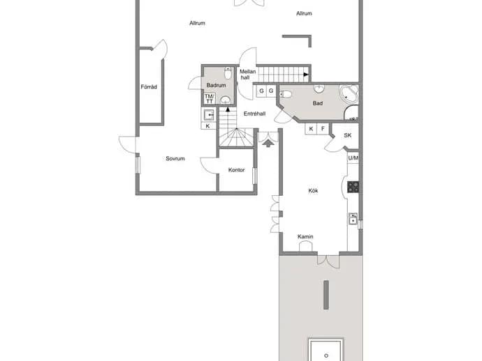 Floor plan for Ilandavägen 17