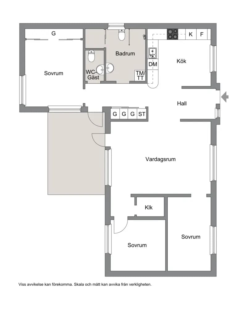 Floor plan for Segerstadsvägen 103