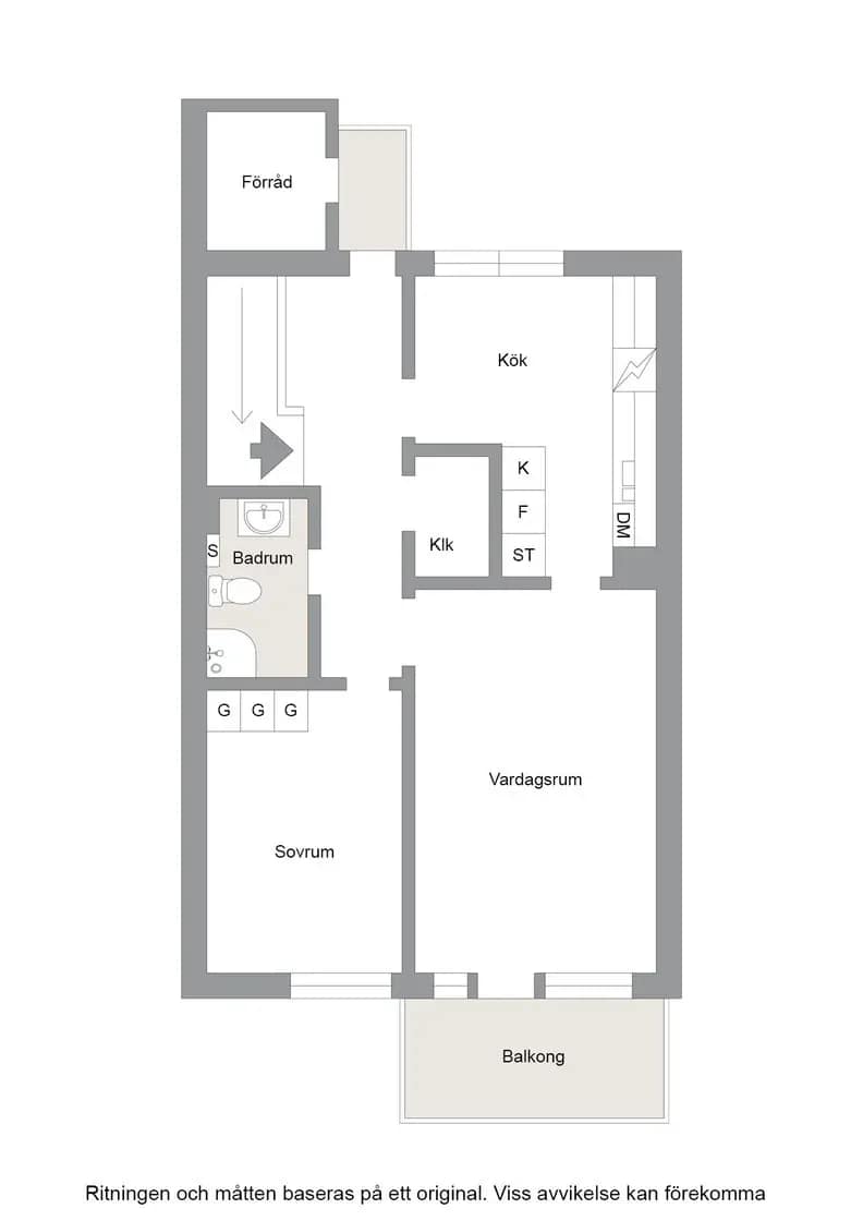 Floor plan for Järvstagatan 22F