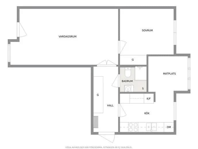 Planritning för Humlegårdsvägen 18