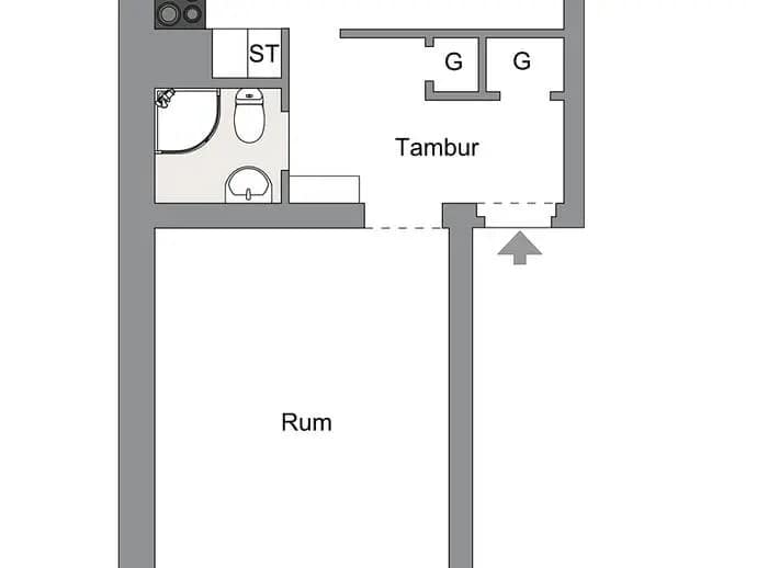 Planritning för Utridarevägen 9 C