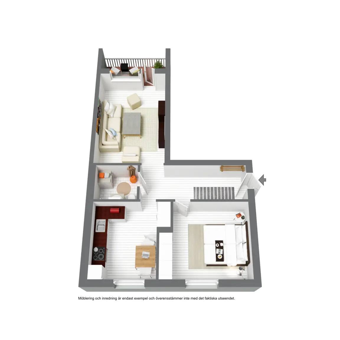 Floor plan for Norrgårdsgatan 9C