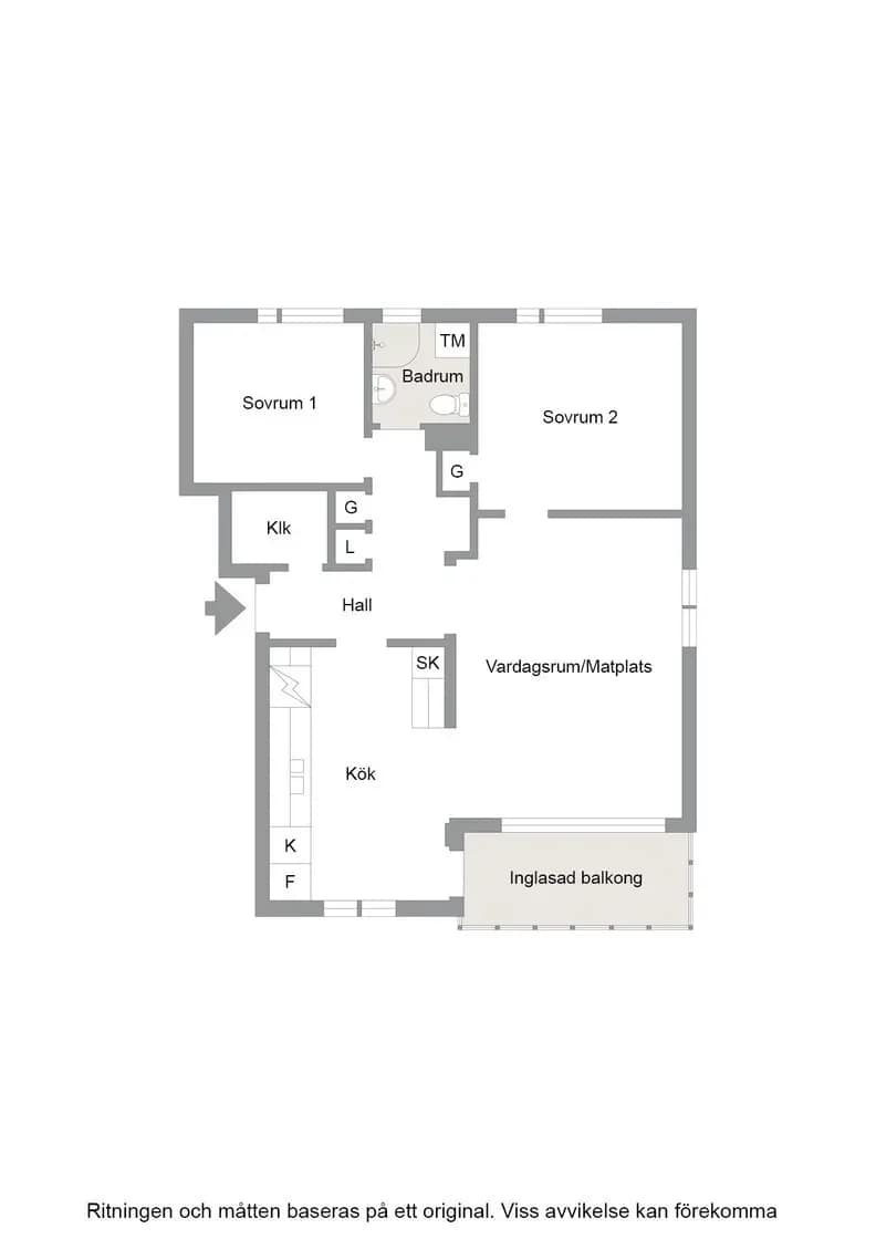 Floor plan for Brynjegatan 6 B