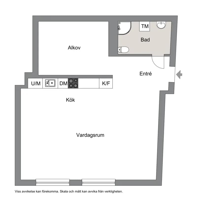 Floor plan for Västra Kanalgatan 11