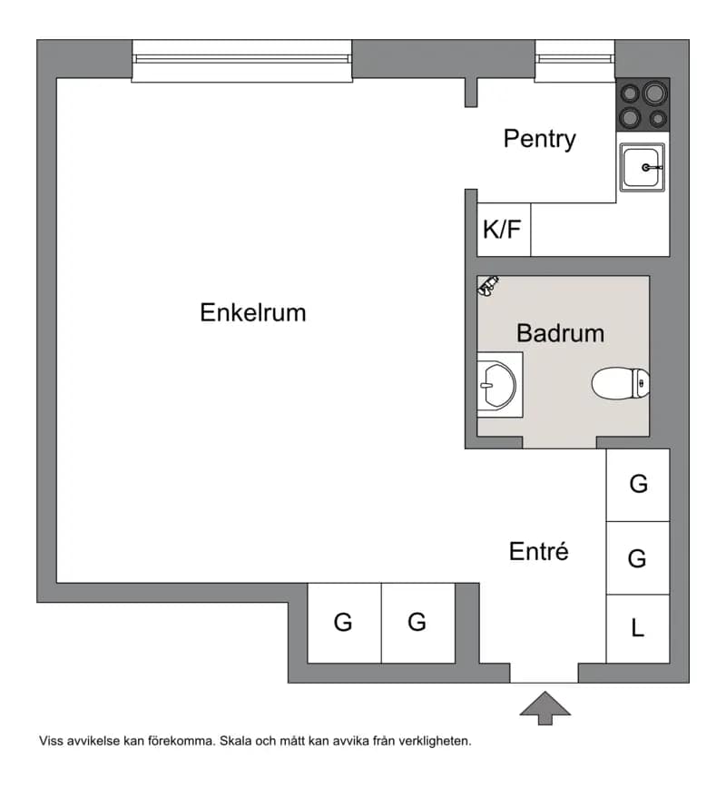 Floor plan for Ölmegatan 9B