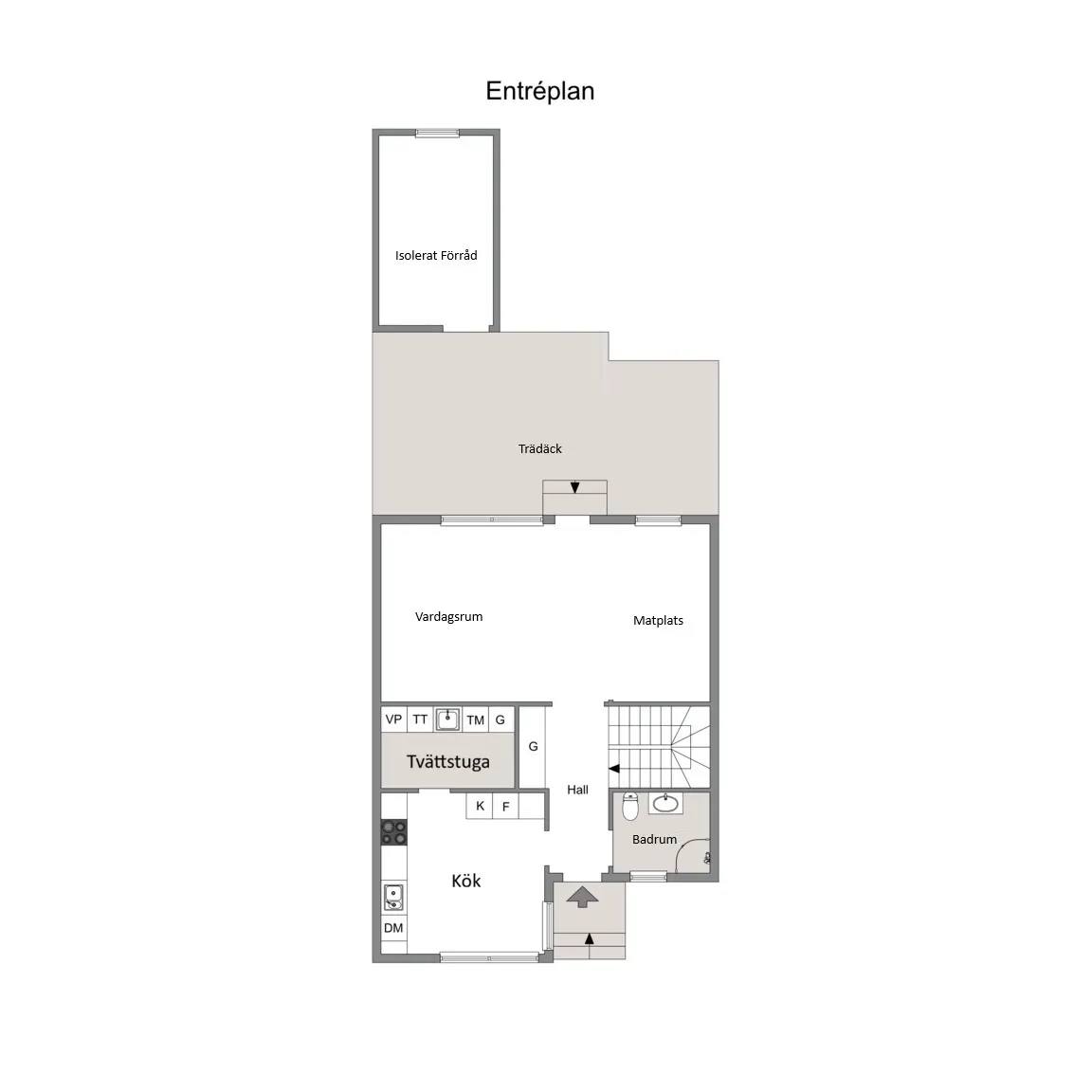 Floor plan for Stationsvägen 18