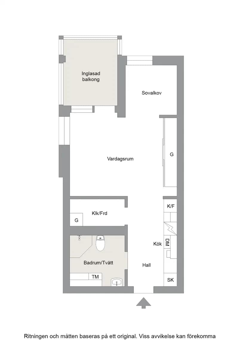 Planritning för Norra Bogesundsgatan 8