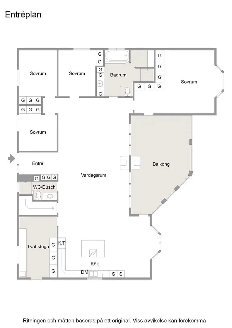 Floor plan for Hjortnäsheden Bränngärdet 8