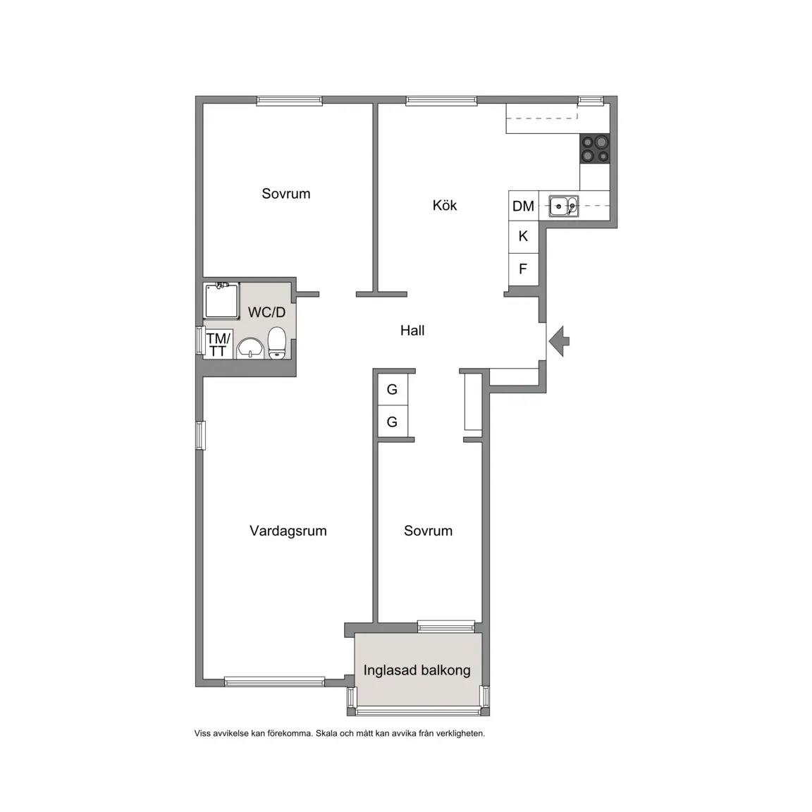 Planritning för Petersbergsgatan 29 A