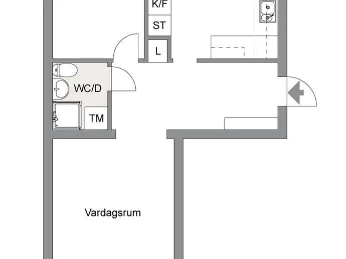 Planritning för Liedbergsgatan 37B