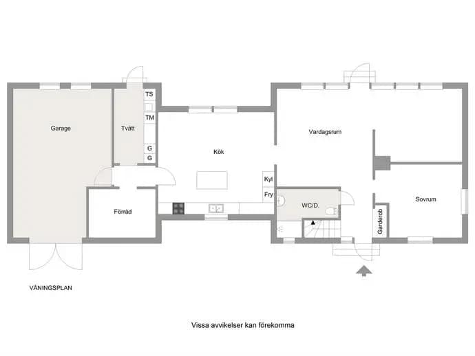 Planritning för Bergsgården 254