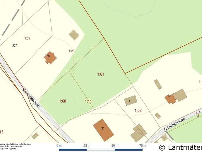 Floor plan for Grönadalsvägen