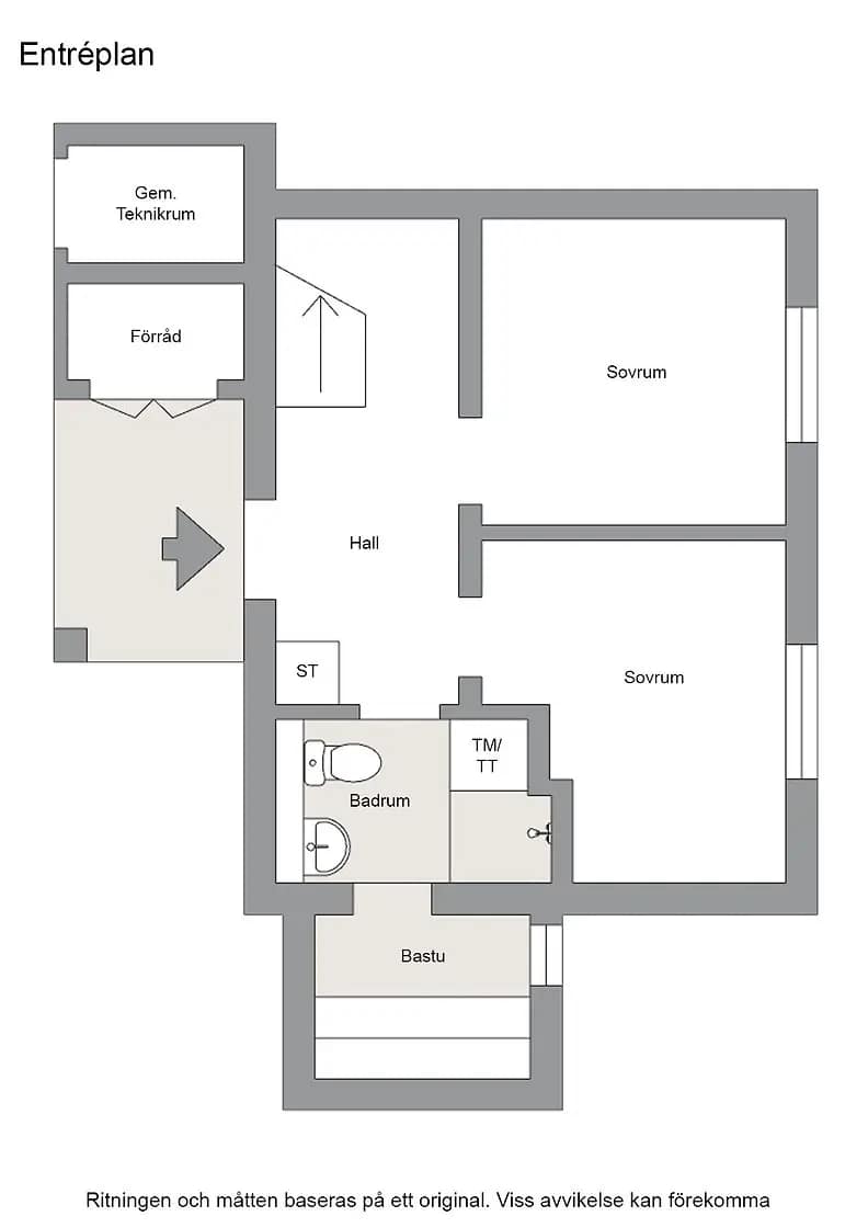 Floor plan for Olarsvägen 34B