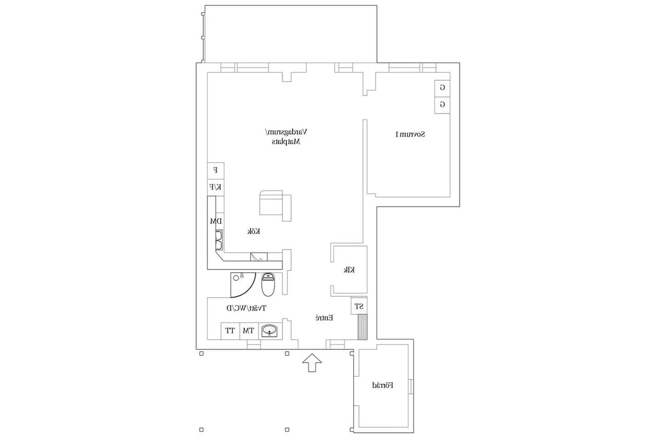 Floor plan for Vikaholmsallén 37H